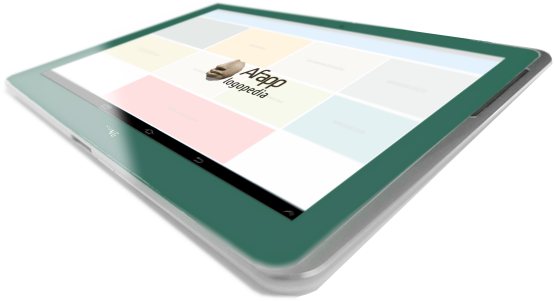 Aplikacja Afapp uruchamia się na tablecie z systemem Android